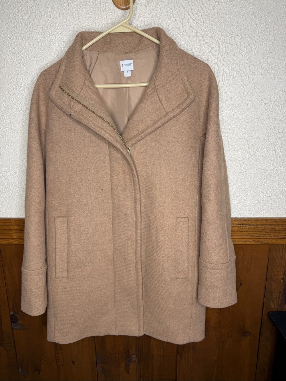 J. Crew Women's Camel Pea Coat